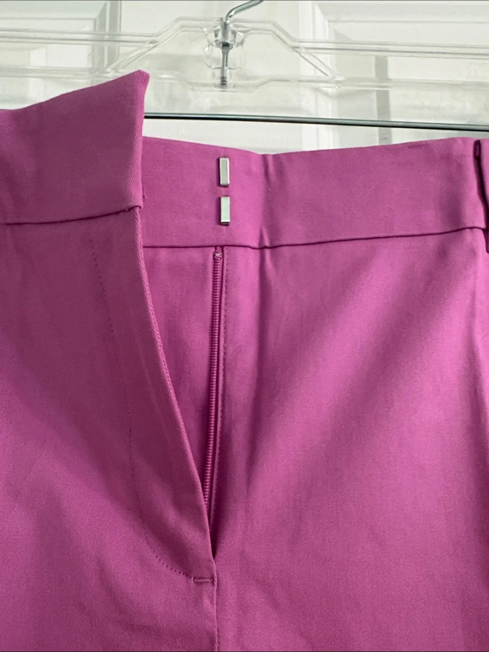 Ann Taylor Classic Broadwalk Shorts in Vivid Magenta Cotton/ Spandex Blend